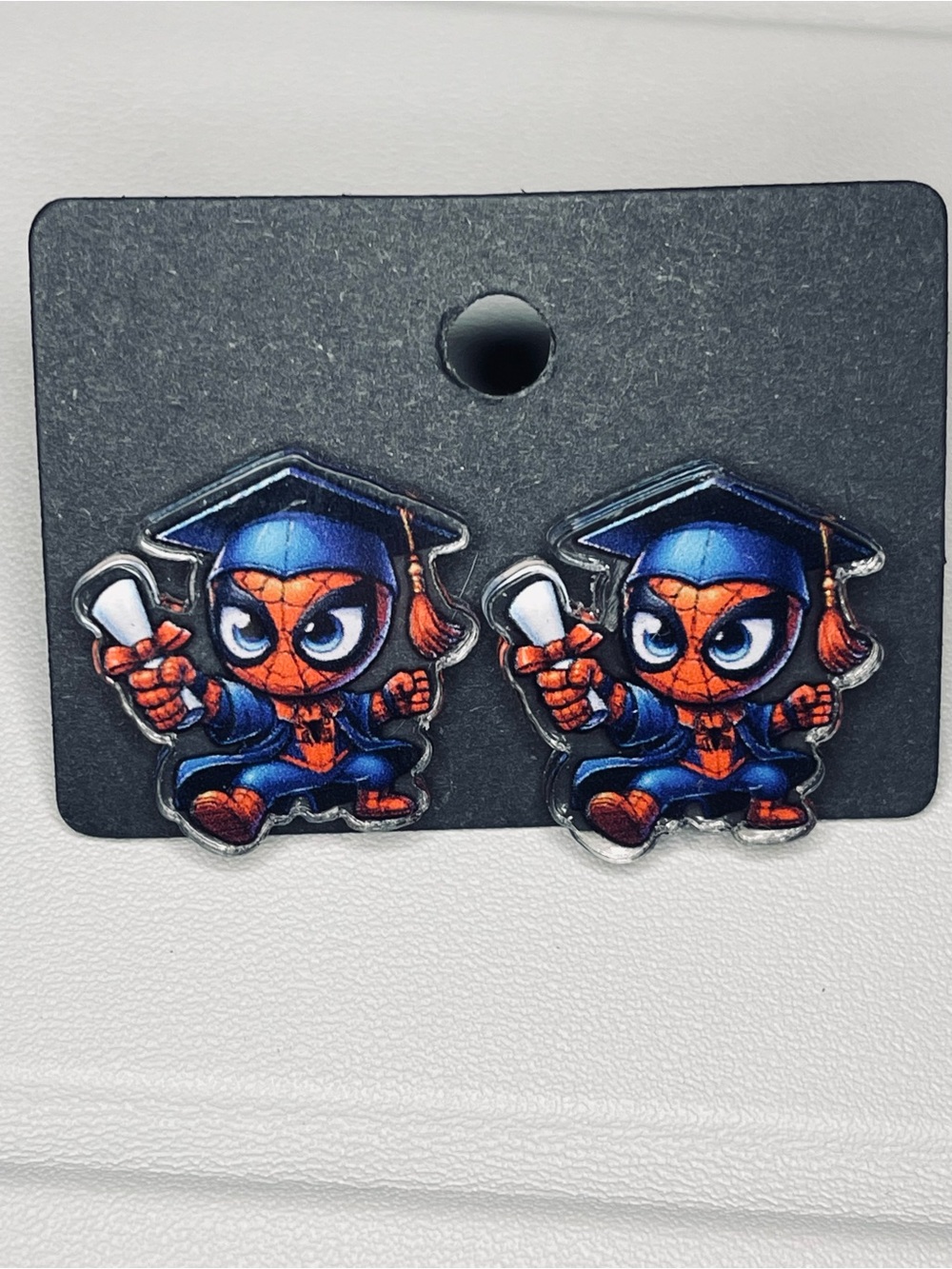 Spider Graduation Stud Earrings